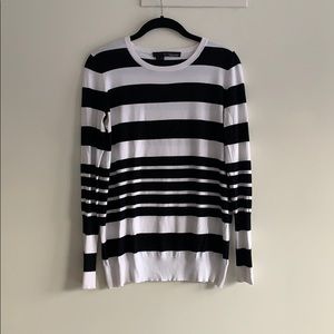 360 Sweater Black/White Stripe